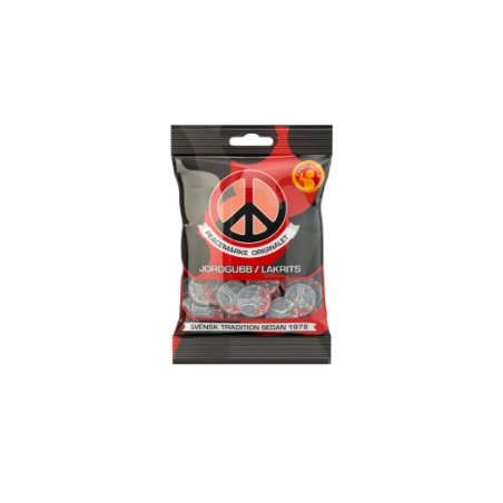 Peace Mansikka Lakritsa pussi 80gr 18kpl