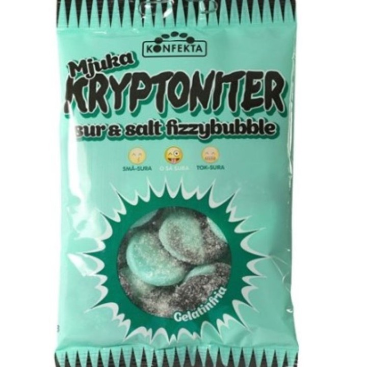 Kryptoniter Mjuka Fizzybubble pussi 65gr 20kpl