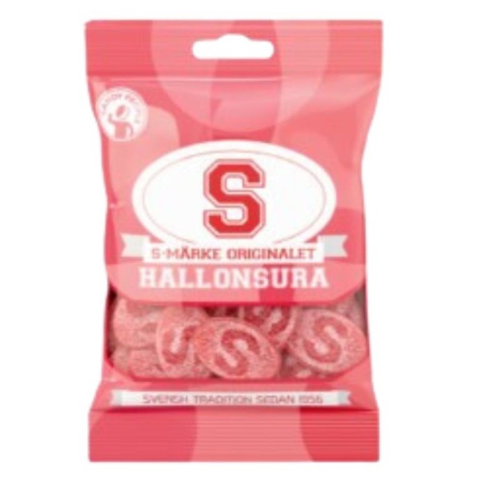 S marke Hallon Sura Kirpea Vadelma 80gr 18kpl