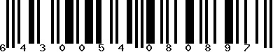 EAN-13 : 6430054080897
