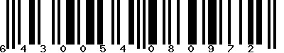 EAN-13 : 6430054080972