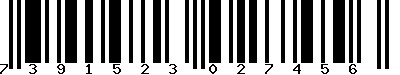 EAN-13 : 7391523027456